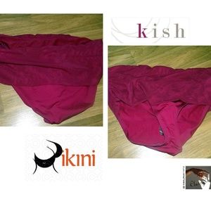 Kish NWOT Burgundy Bikini Swim Suit  Bottom